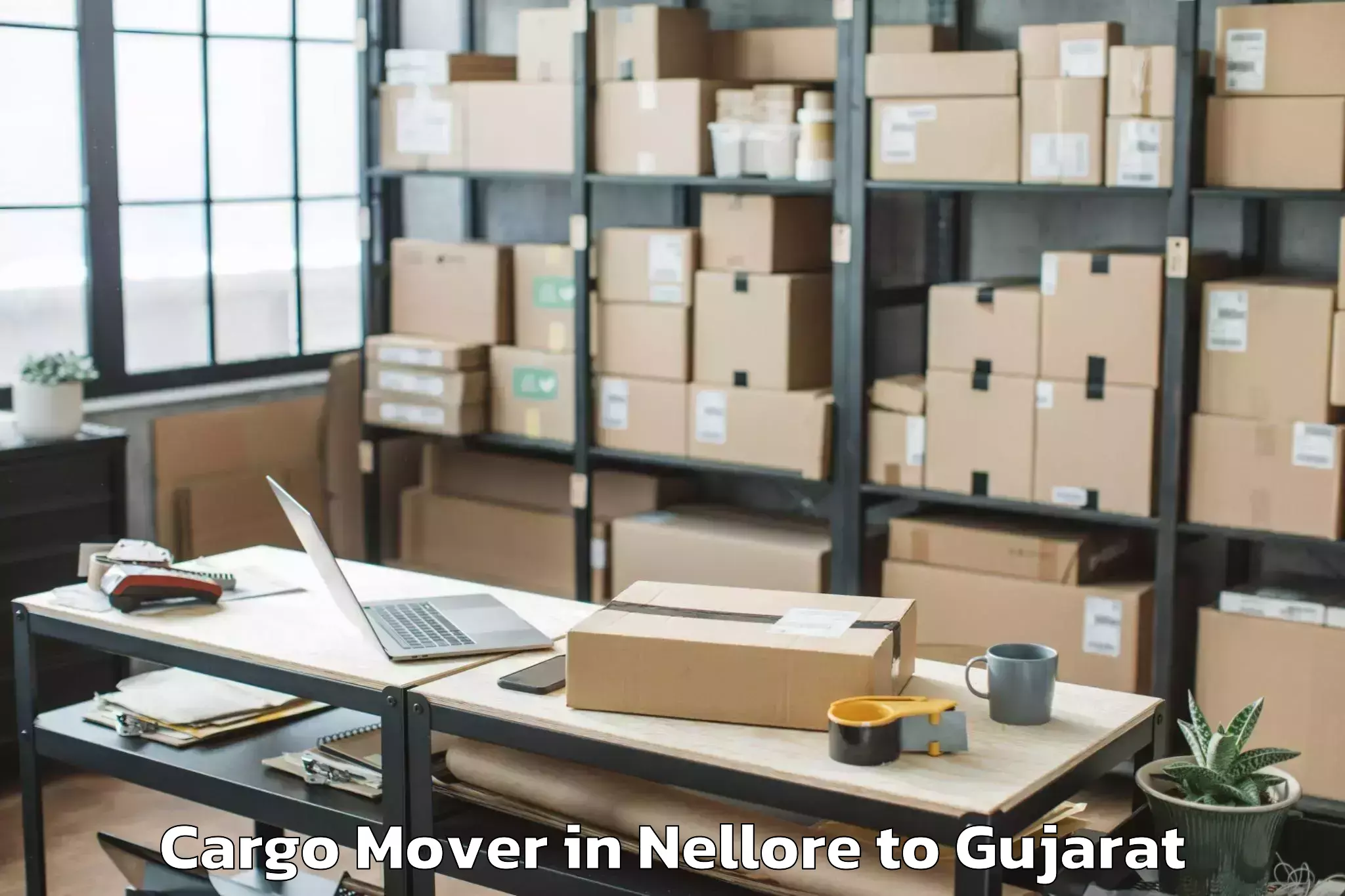 Top Nellore to Rajkot Airport Raj Cargo Mover Available